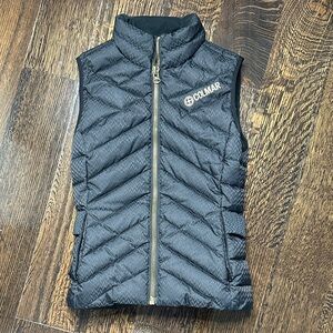 Colmar Womens Black chevron ski Vest with Gold Zipper